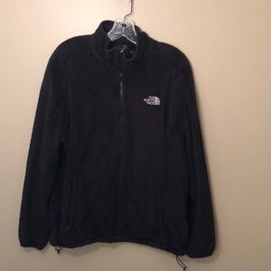 North face black zip up